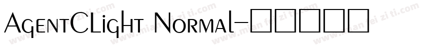 AgentCLight Normal字体转换